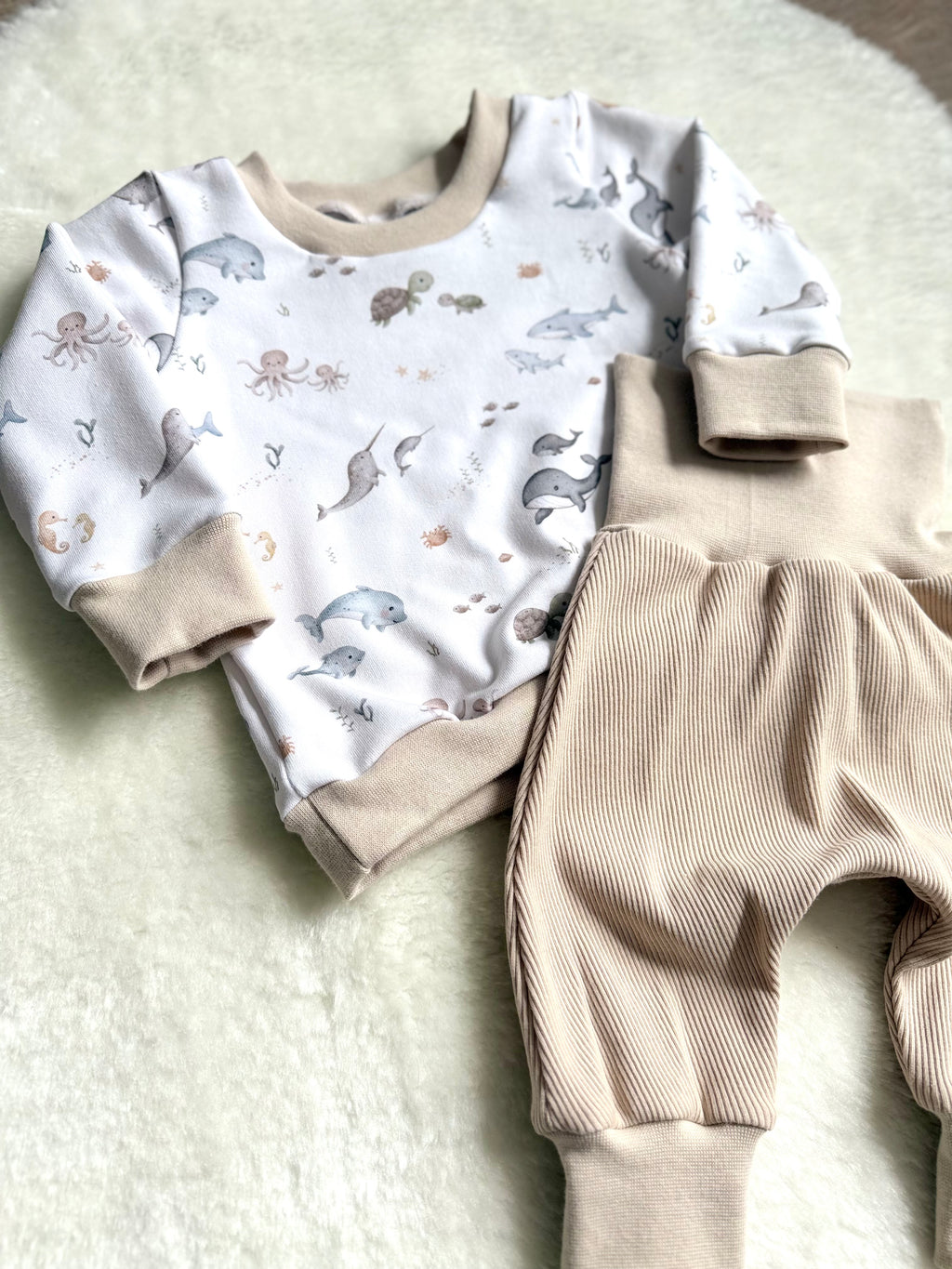 "Under the Sea" - Sweater in 62 und Pumphose in 50/56