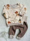 "Happy reindeer" - Sweater in 68 und Pumphose in 62/68