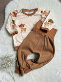 "Happy reindeer 2.0" - Sweater in 74 und Pumphose in 74/80