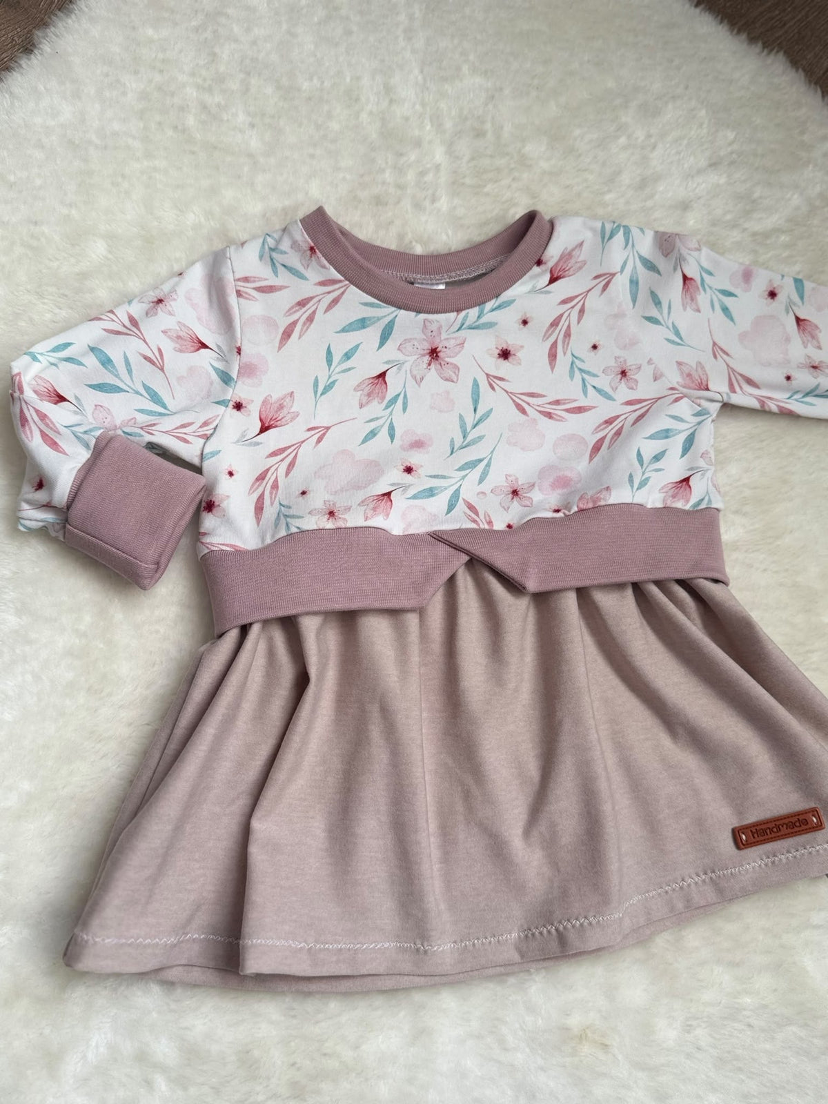 "Blütenzauber" - Girly Sweater in 74