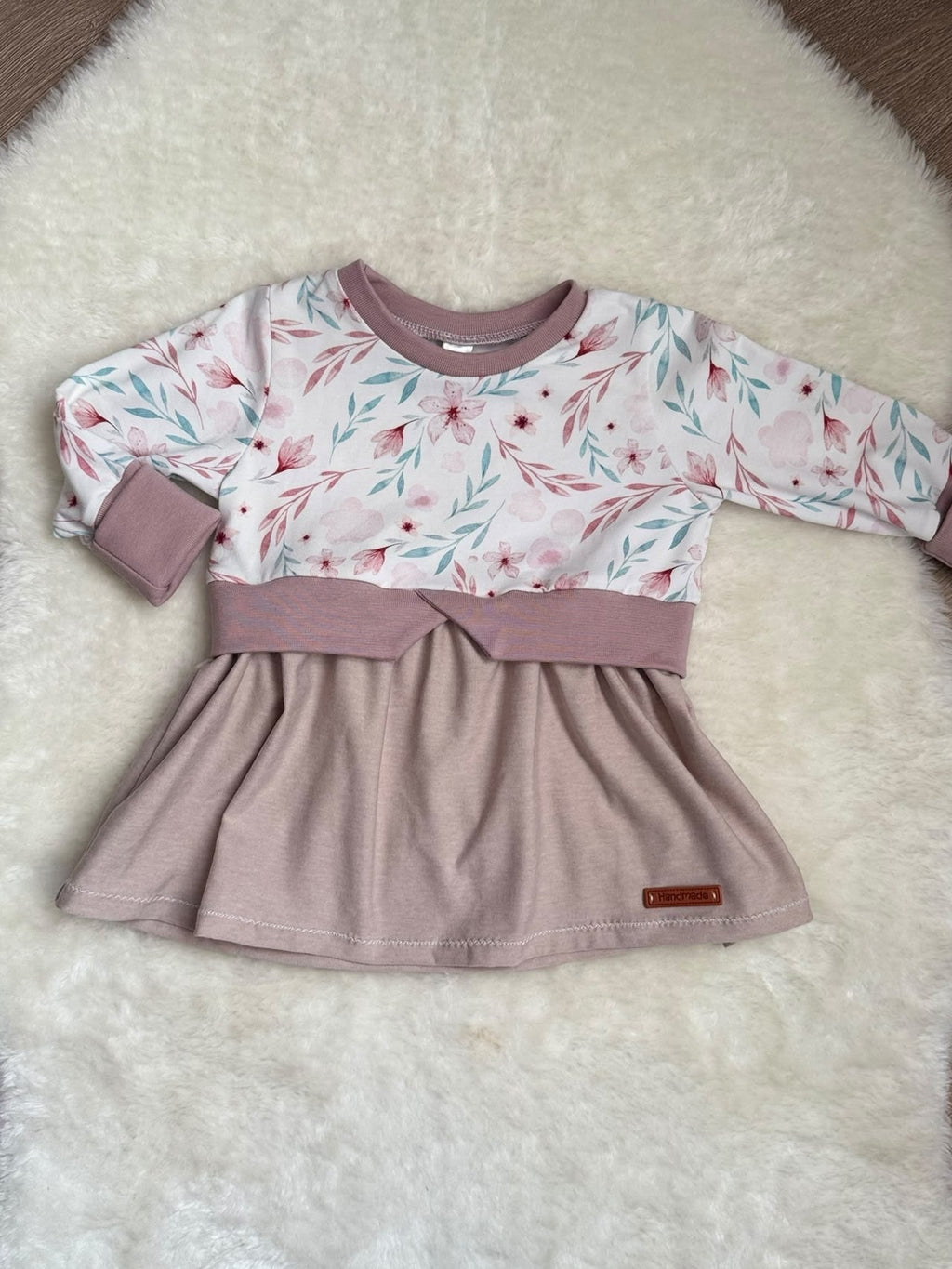 "Blütenzauber" - Girly Sweater in 74